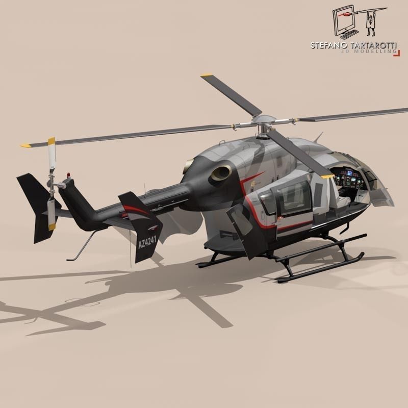 EC145 air executive  3D model_2
