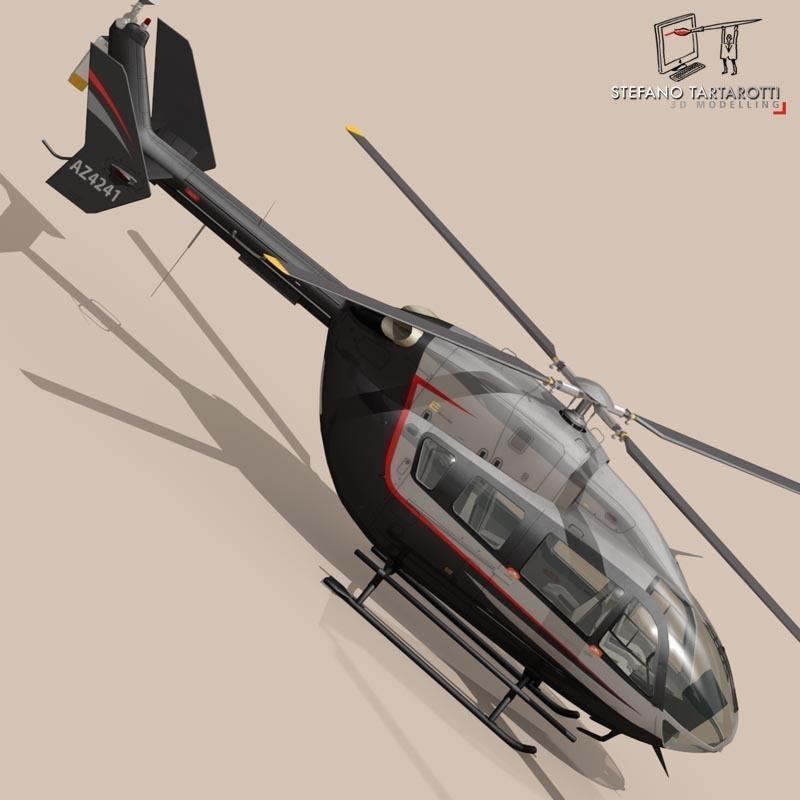 EC145 air executive  3D model_4