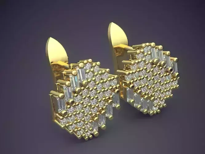 Earrings With Small Diamonds 2510