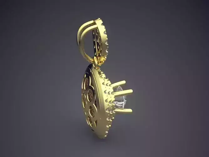 Luxurious Pendant With Tiny Diamonds 2501
