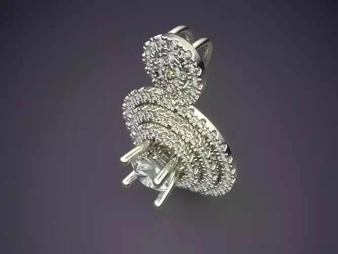 Luxurious Pendant With Tiny Diamonds 2501