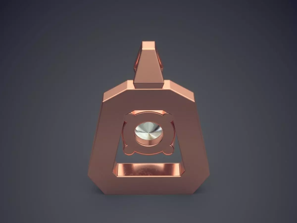 Pendant With Diamonds 2497 3D print model_2