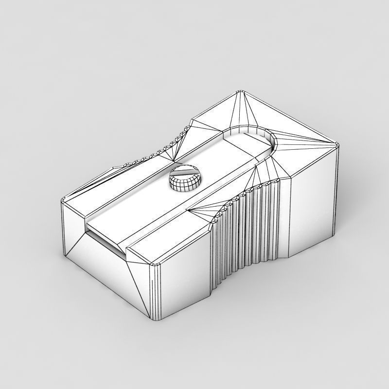 Pencil Sharpener 3D Model .max .obj .3ds .fbx