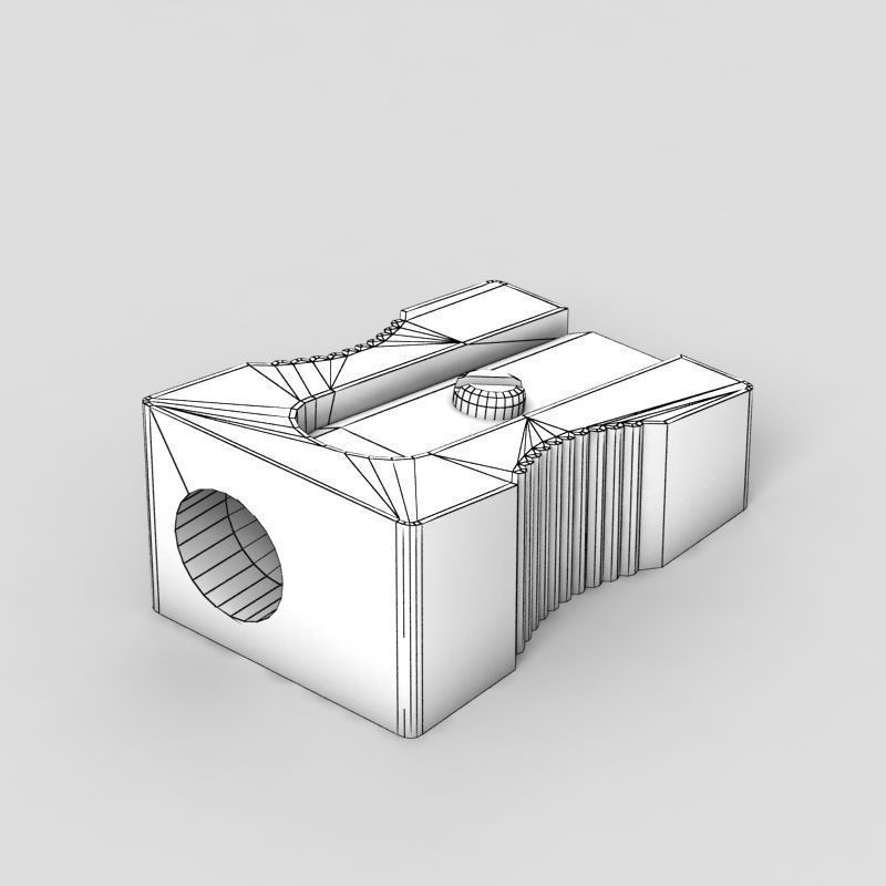 Pencil Sharpener 3D Model MAX OBJ 3DS FBX