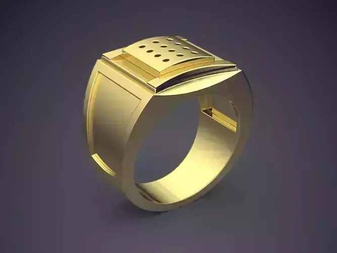 Unique Elegant Elite Precious Thick Man Ring
