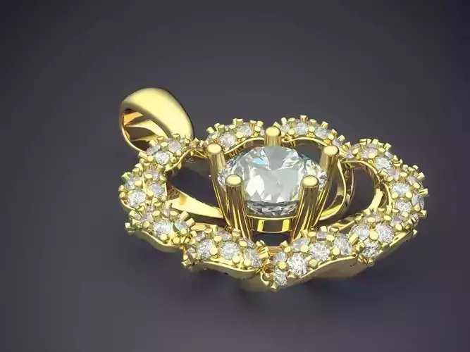 Unique Pendant Full Of Diamonds 2487