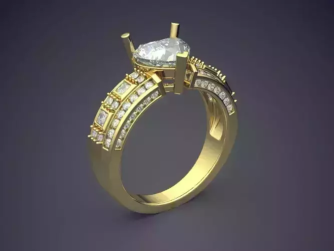 Luxurious Ring With Diamonds 2471