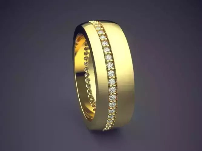 Thick Ring With Tiny Diamonds 2466