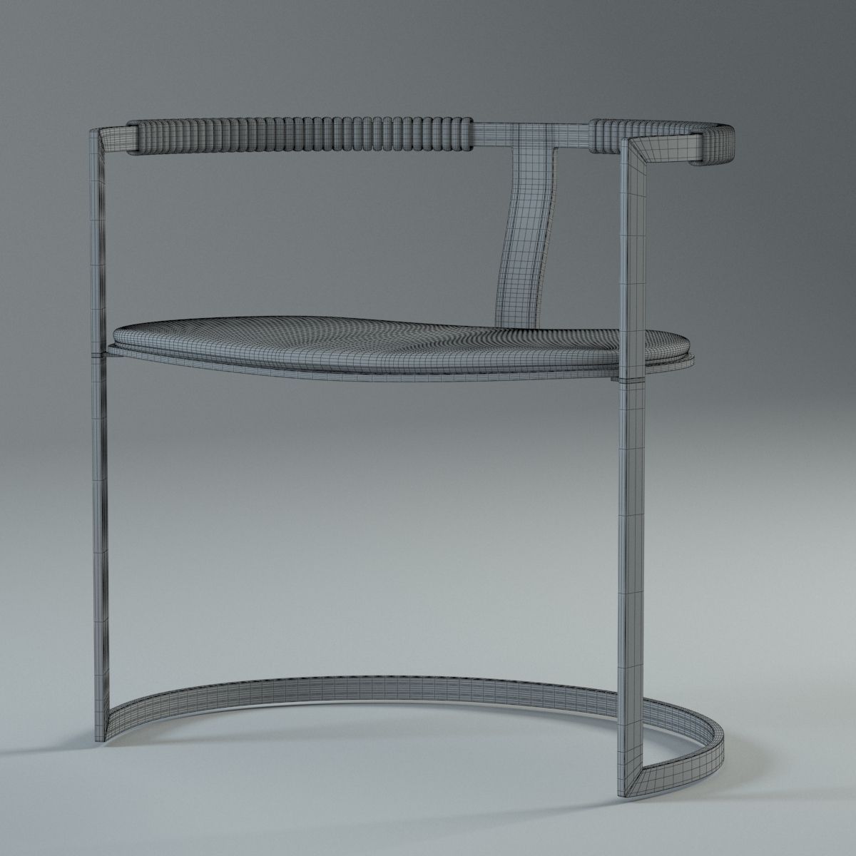 Sculptural Chair 3D model_6