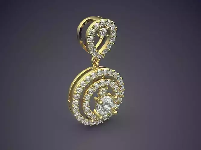 Detailed Pendant With Diamonds 2465