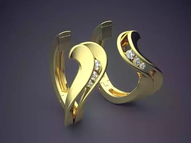 Beautifully Shaped Unique Design Earrings