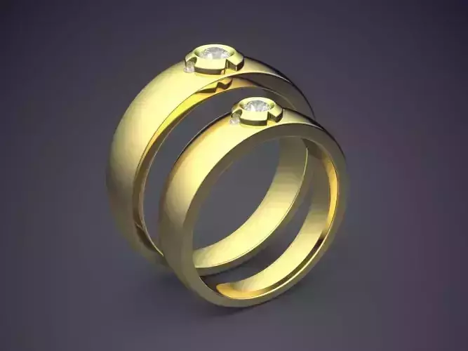 Lovely Perfectly Detailed Elegant Wedding Rings