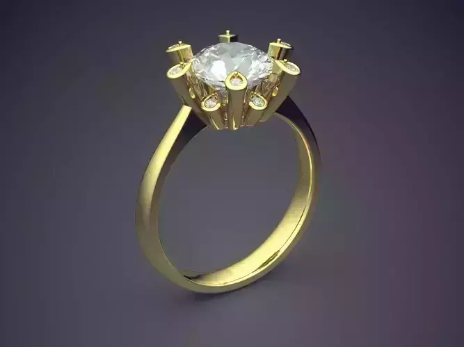 Engagement Ring With Diamond 2444