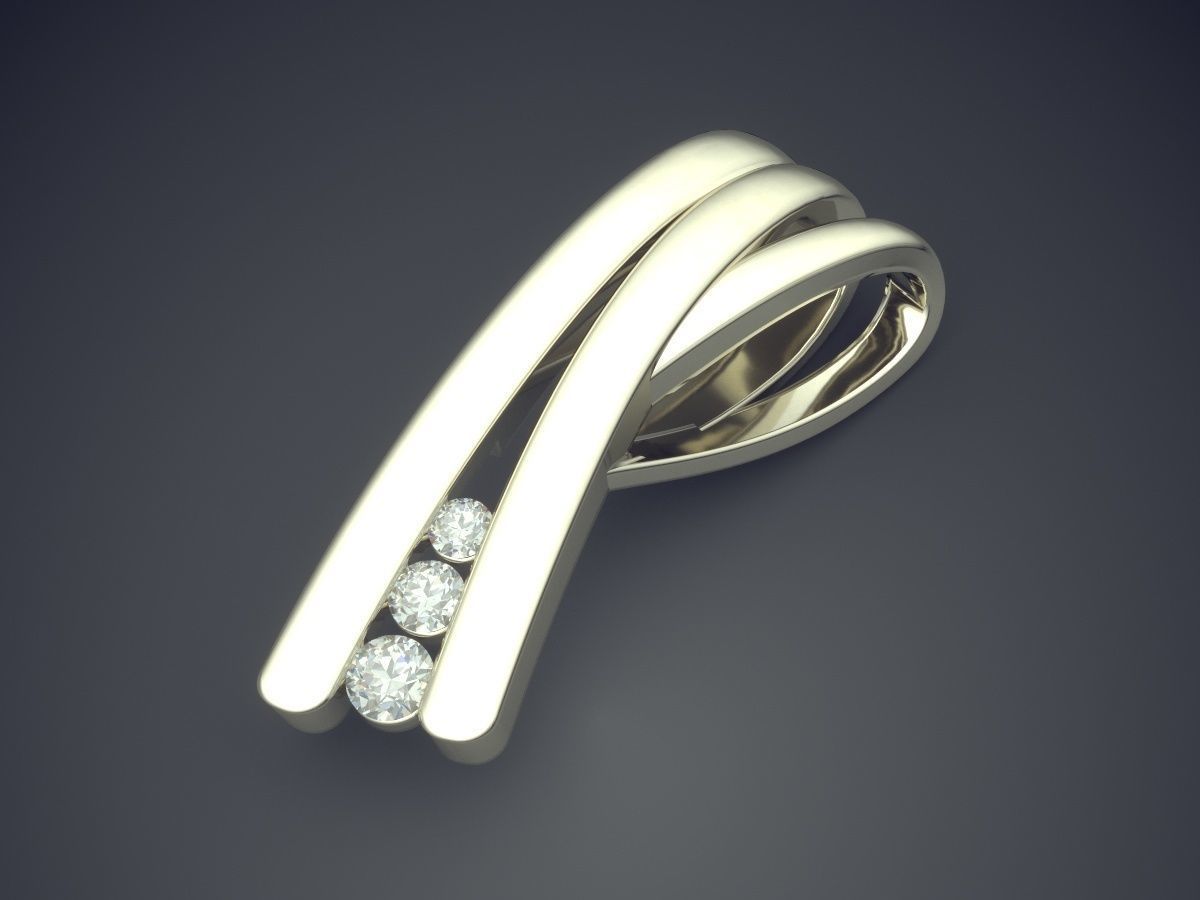 Minimalistic Pendant 2421 3D print model_1