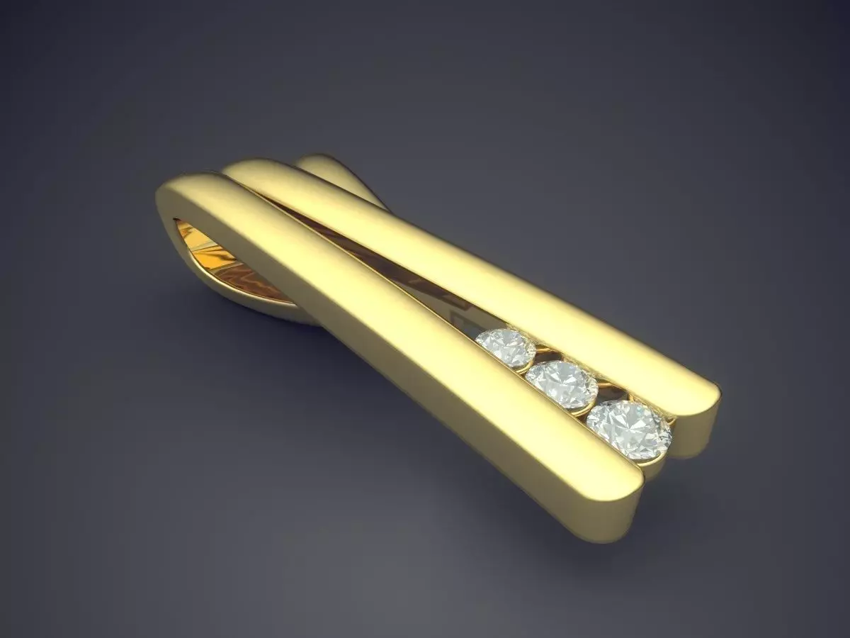 Minimalistic Pendant 2421 3D print model_0