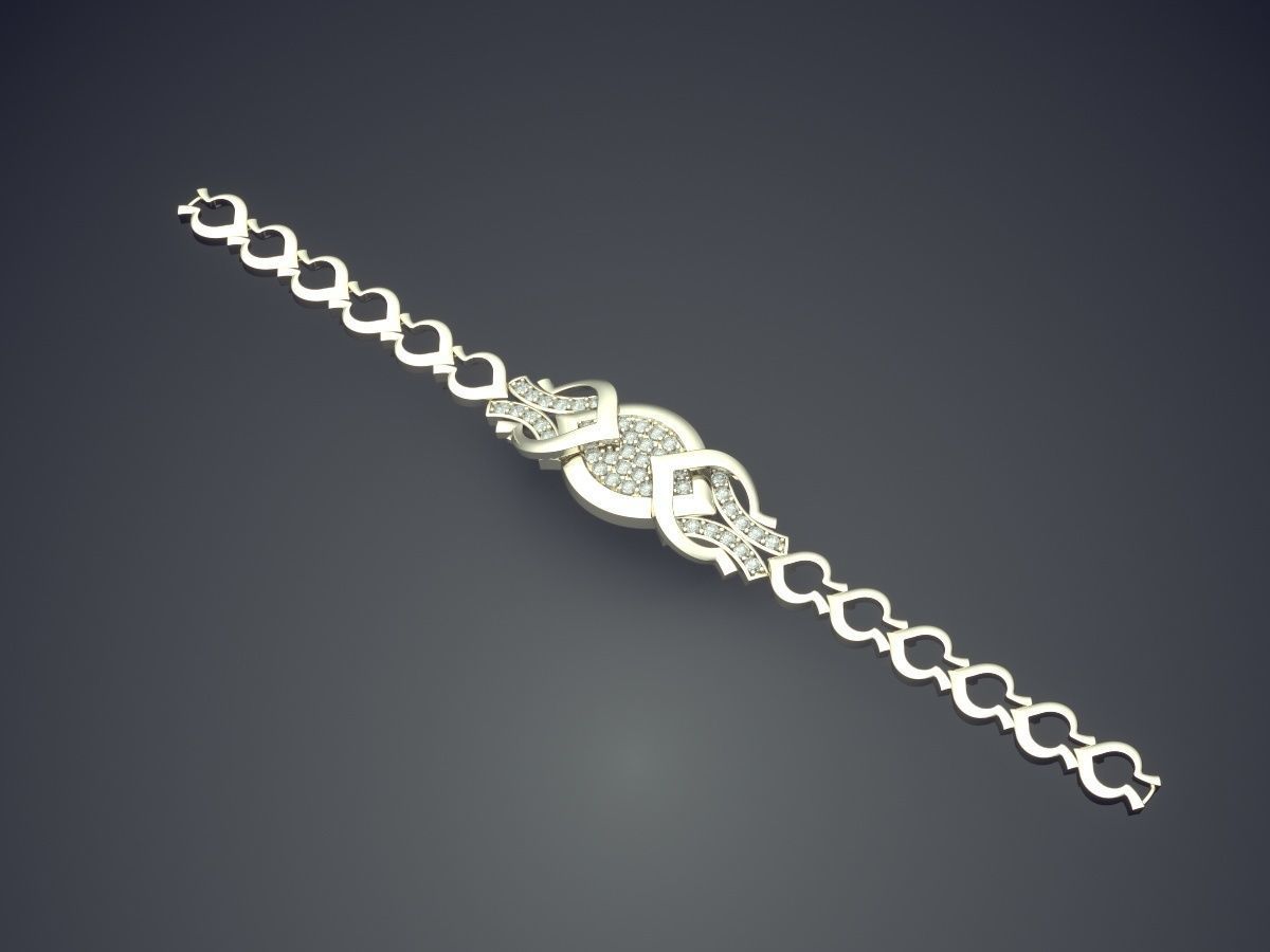 Gorgeous Simple Design Bracelet 3D print model_1