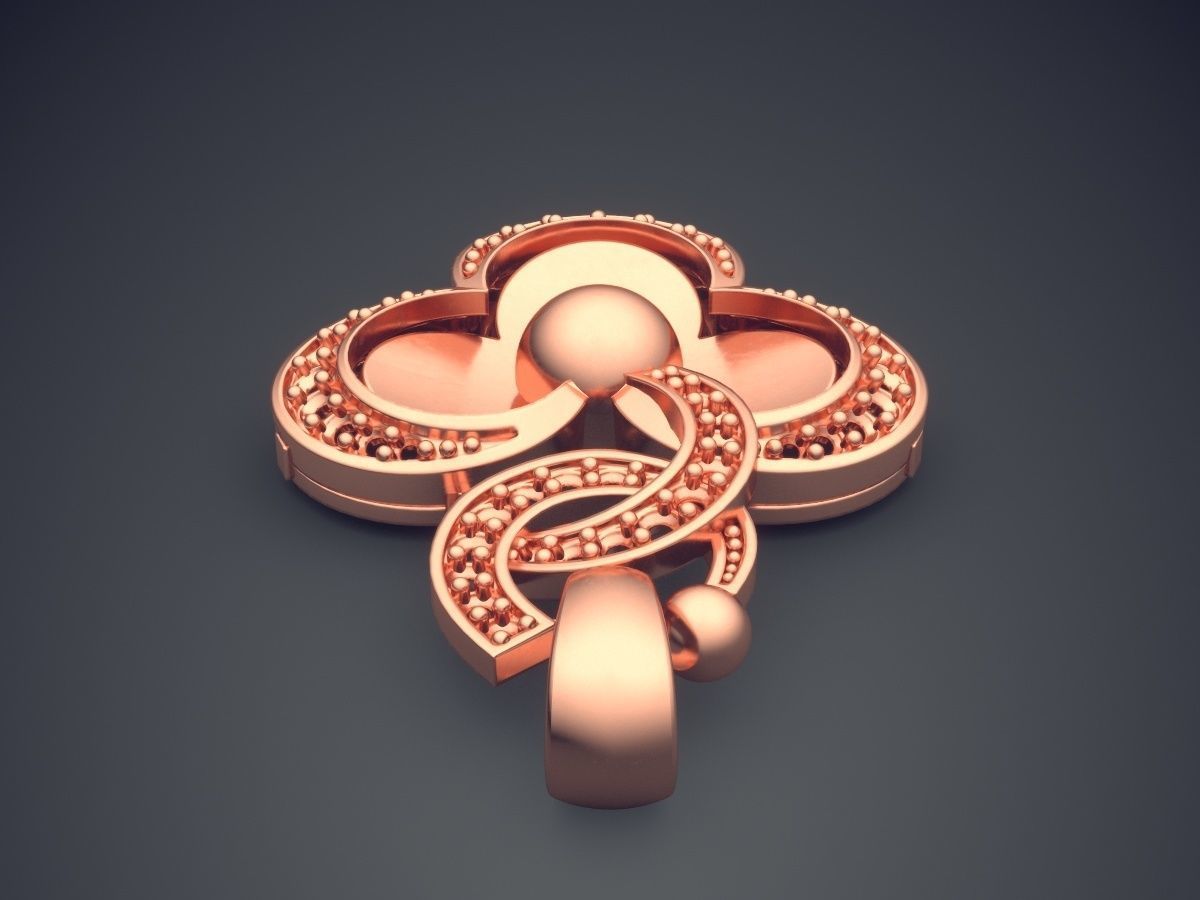 Gorgeous Simple Design Pendant 3D print model_2