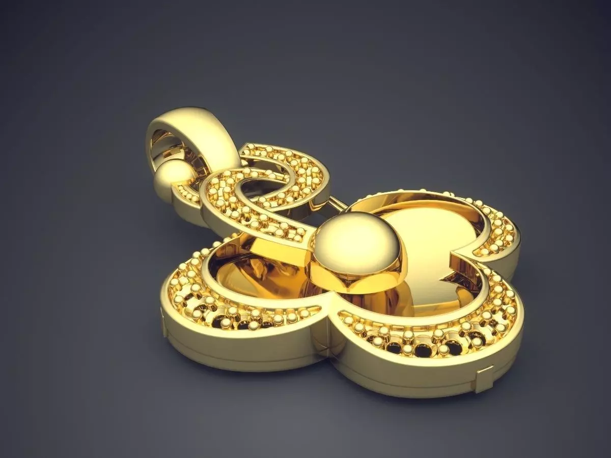 Gorgeous Simple Design Pendant 3D print model_0