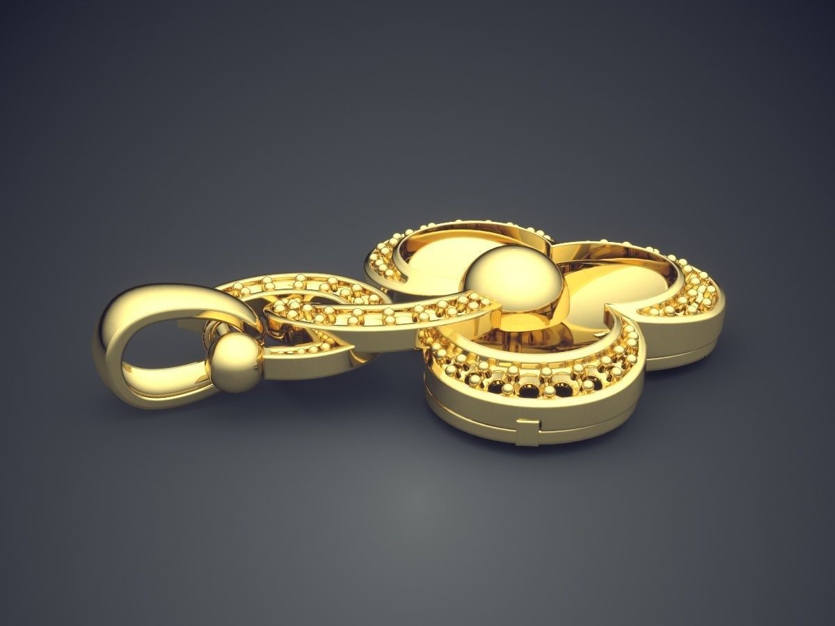 Gorgeous Simple Design Pendant 3D print model_3