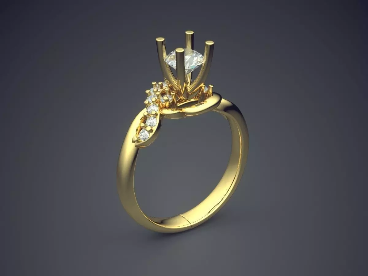 Curved Ring 2407 3D print model_0