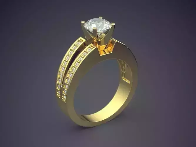 Elegant Luxurious Diamond-Ring for Engagement