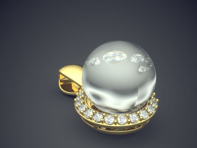Eye-Catching Pearl Pendant 3D print model