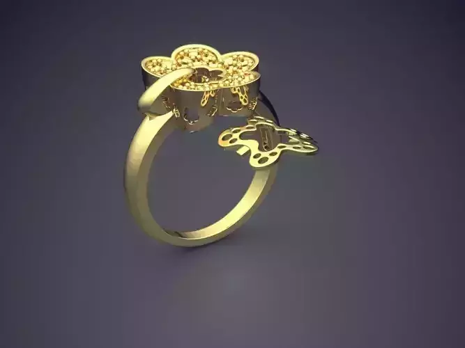 Flower-shaped Ring 2402