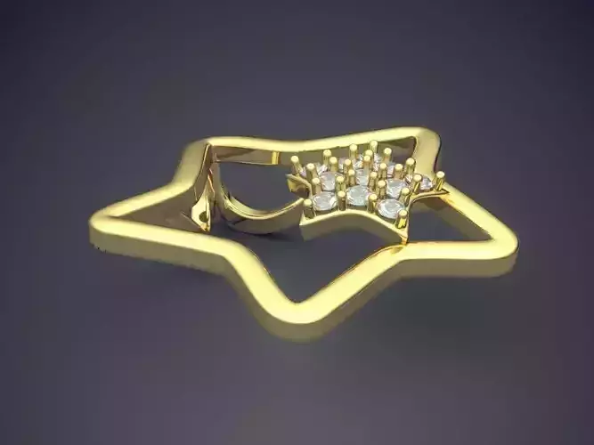 Star-Shaped Classic Pendant 3D print model