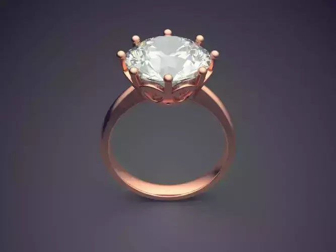 Ring With Big Diamond 2382