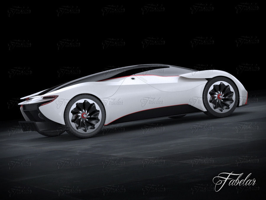 Aston Martin dp100 and Environment 3D model_11