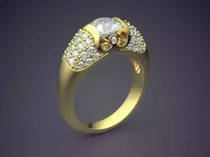 Ring With Diamonds 2373