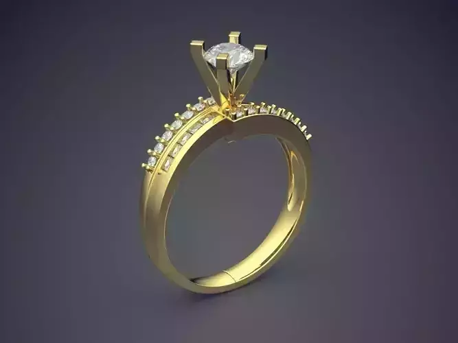 Ring With Diamonds 2366