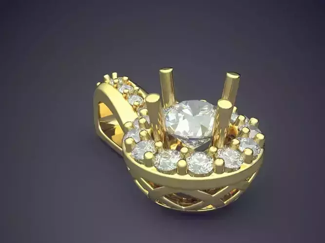 Luxurious Pendant With Diamonds 2365