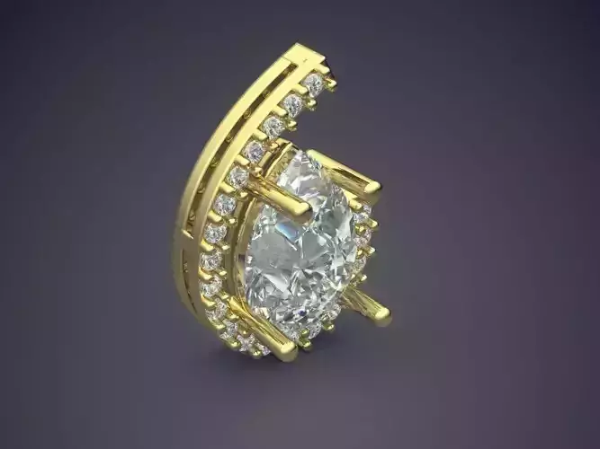 Unique Pendant With Diamonds 2358
