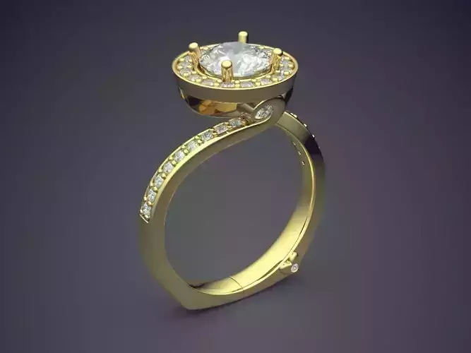 Ring With Diamonds 2357