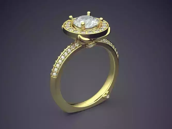 Ring With Diamonds 2355 3D print model