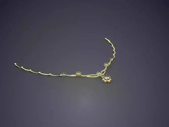 Thin Necklace With Diamonds 235