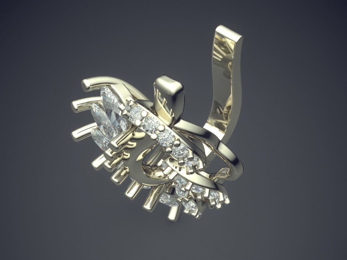 Unique Design Detailed Pendant 3D print model_1