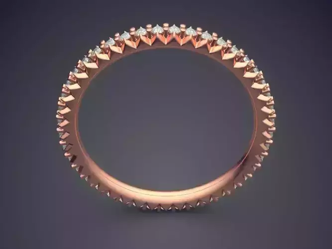 Thin Ring With Tiny Diamonds 2342