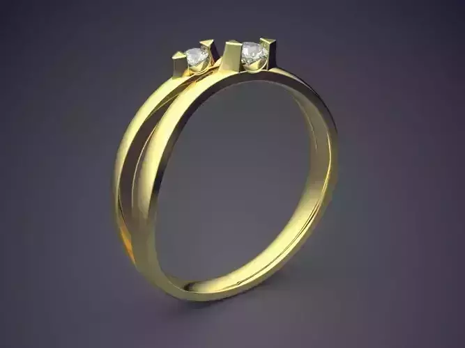 Precious Dainty Engagement Ring with Small Diamonds