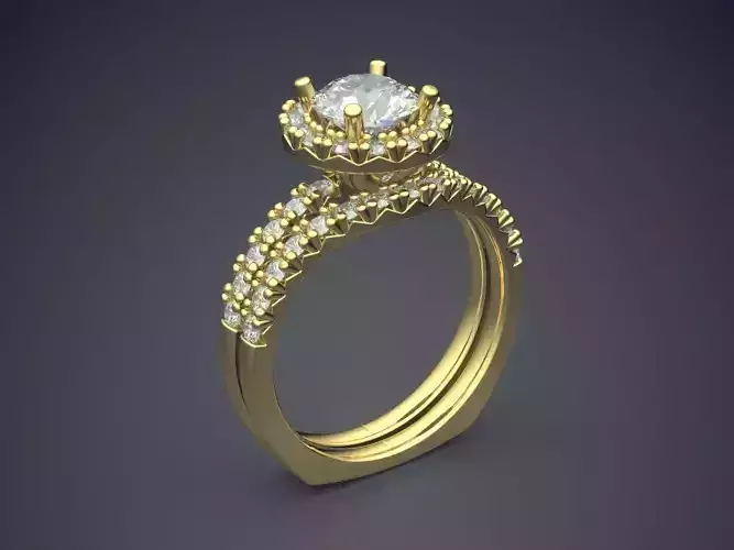 Magnificent Unique Engagement Ring With Diamonds