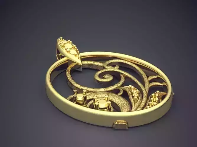 Classic Vintage Detailed Pendant