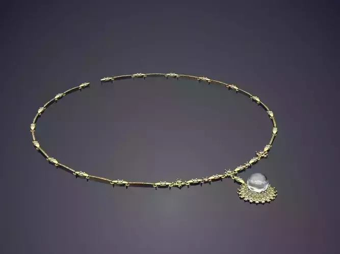 Precious Dainty Necklace with Small Diamonds