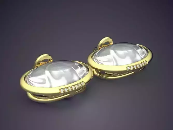 Classy Elegant Polished Diamond Earrings