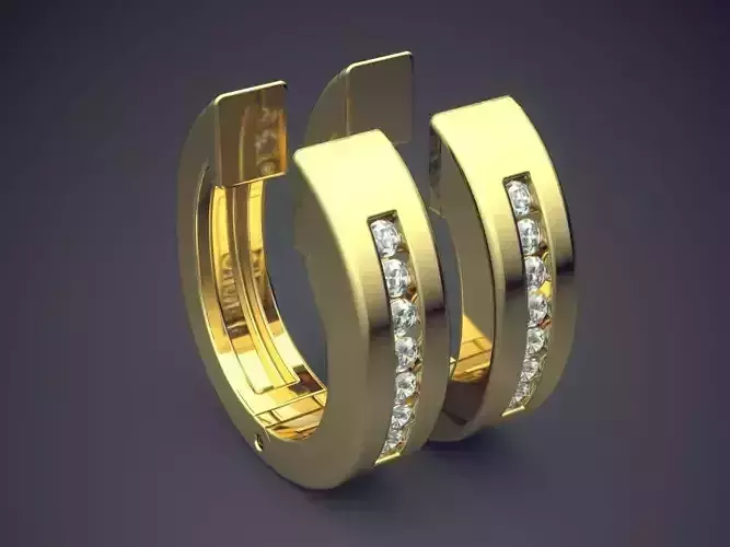 Simple Minimalistic Carved Earrings