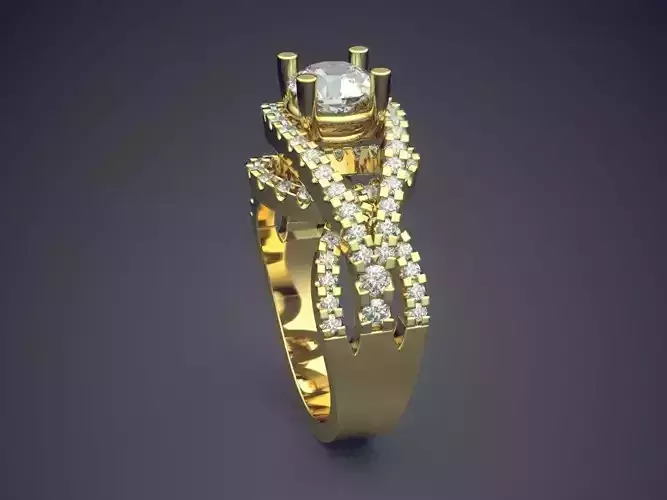 Luxurious Ring With Diamonds 2318