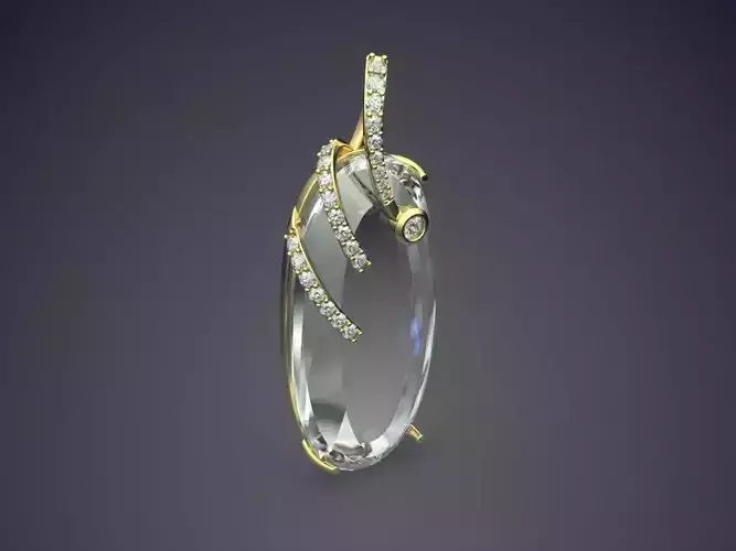 Gorgeous Impressive Pearl Pendant 3D print model