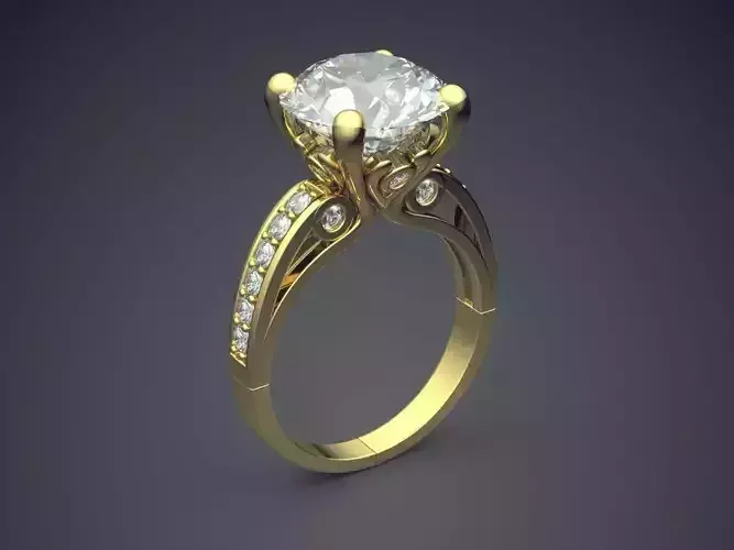 Ring With Diamonds 2305