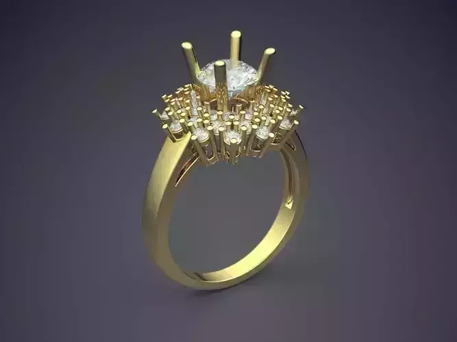 Engagement Ring With Diamonds 2302