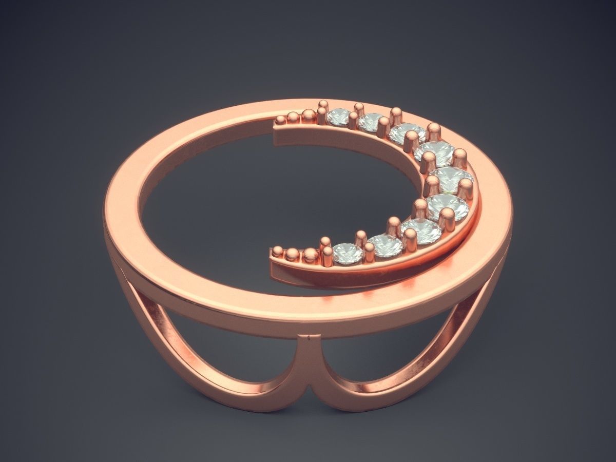 Gorgeous Moon Pendant 3D print model_2